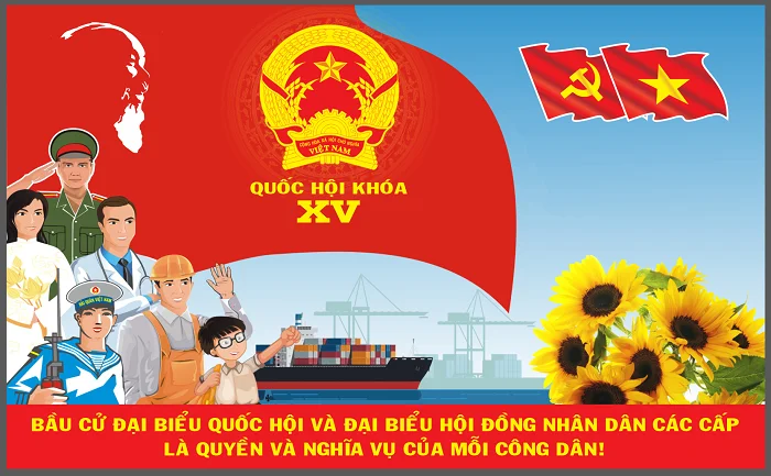 Download bộ tranh cổ động bầu cử Quốc hội ấn tượng nhất