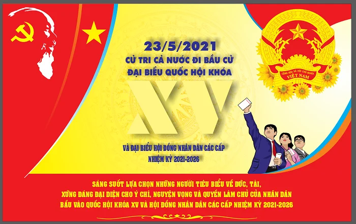 Download bộ tranh cổ động bầu cử Quốc hội ấn tượng nhất