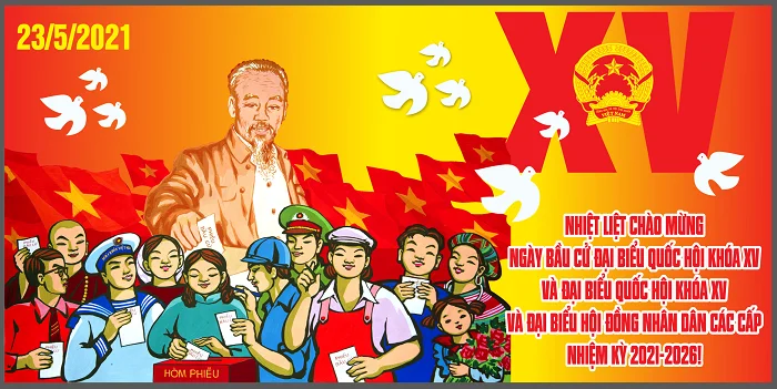 Download bộ tranh cổ động bầu cử Quốc hội ấn tượng nhất