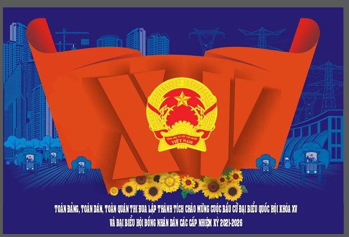 Download bộ tranh cổ động bầu cử Quốc hội ấn tượng nhất