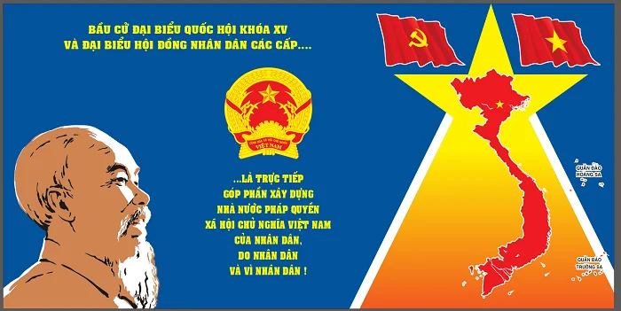 Download bộ tranh cổ động bầu cử Quốc hội ấn tượng nhất