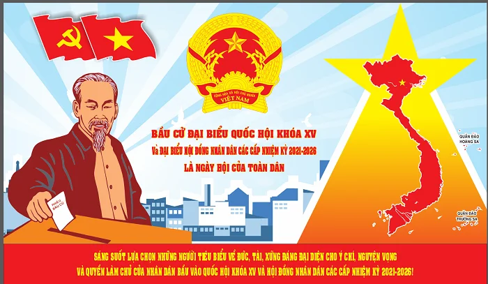 Download bộ tranh cổ động bầu cử Quốc hội ấn tượng nhất