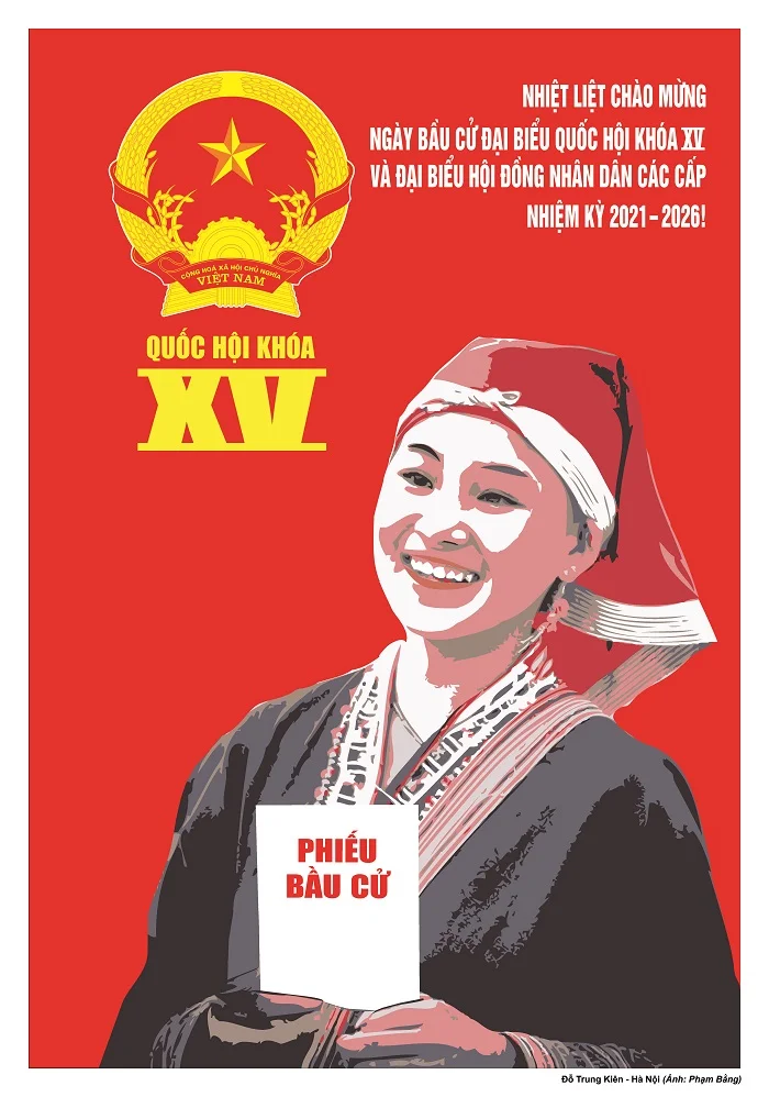 Download bộ tranh cổ động bầu cử Quốc hội ấn tượng nhất