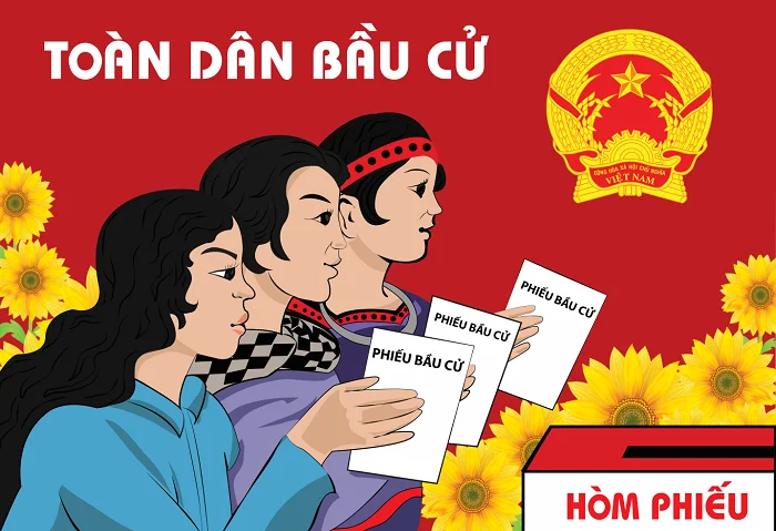 Download bộ tranh cổ động bầu cử Quốc hội ấn tượng nhất
