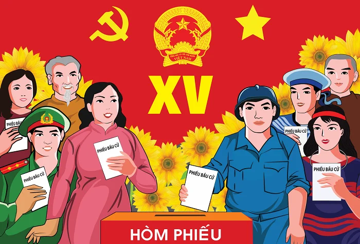 Download bộ tranh cổ động bầu cử Quốc hội ấn tượng nhất