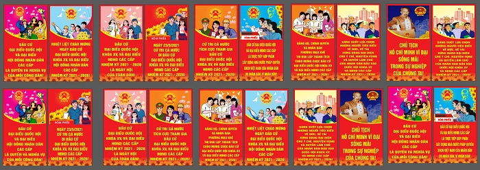 Download bộ tranh cổ động bầu cử Quốc hội ấn tượng nhất