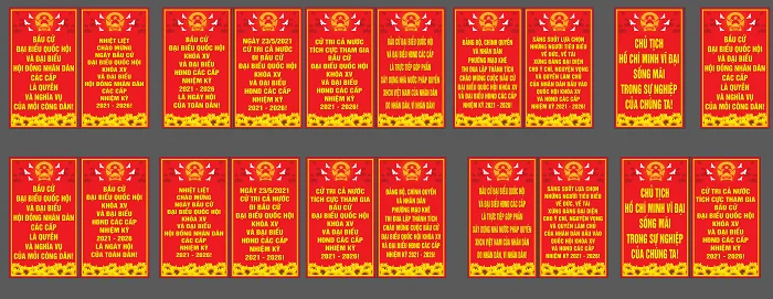 Download bộ tranh cổ động bầu cử Quốc hội ấn tượng nhất