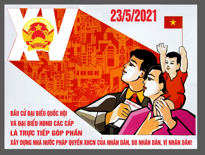 Download bộ tranh cổ động bầu cử Quốc hội ấn tượng nhất