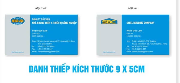 Hướng dẫn thiết kế card visit đẹp file word