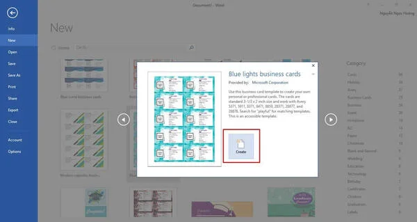 Hướng dẫn thiết kế card visit đẹp file word
