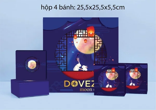 Những hộp bánh trung thu quy cách hộp bao diêm HOT nhất