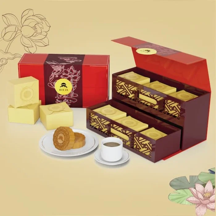 Tổng hợp những mẫu hộp bánh trung thu 2 tầng đẹp, độc đáo và sang trọng nhất