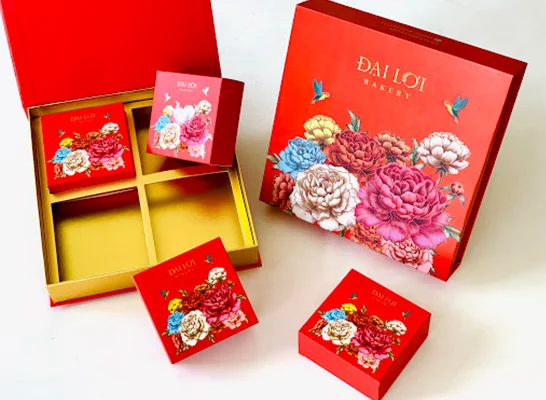 Hộp bánh trung thu nắp lật, xu hướng thiết kế hộp bánh trung thu cao cấp