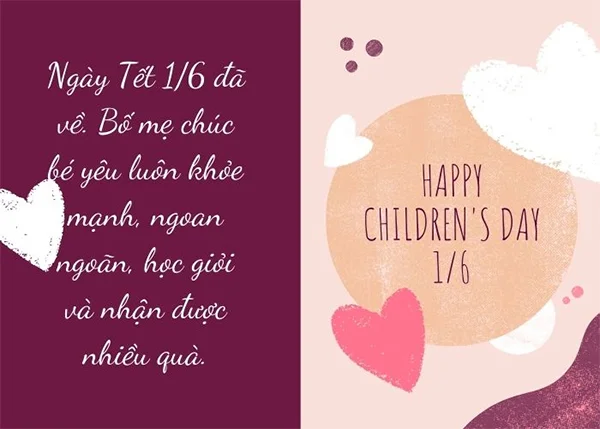 Top 10 mẫu thiệp chúc mừng ngày Quốc tế Thiếu nhi dễ thương nhất