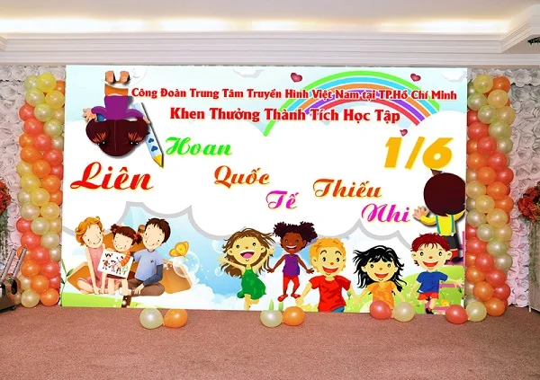 Tổng hợp các mẫu phông bạt ngày quốc tế thiếu nhi sáng tạo và ấn tượng