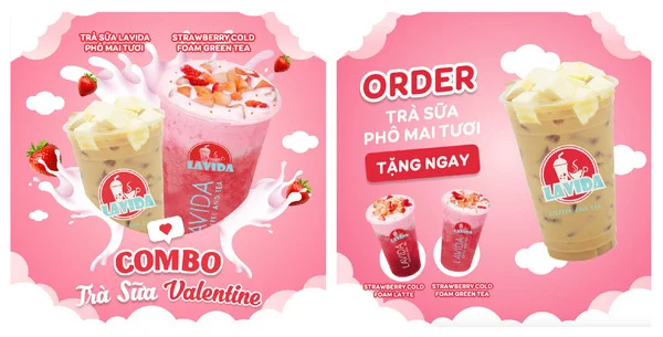 TOP 20+ banner quảng cáo trà sữa đẹp và hút mắt nhất hiện nay