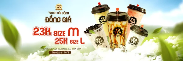 TOP 20+ banner quảng cáo trà sữa đẹp và hút mắt nhất hiện nay