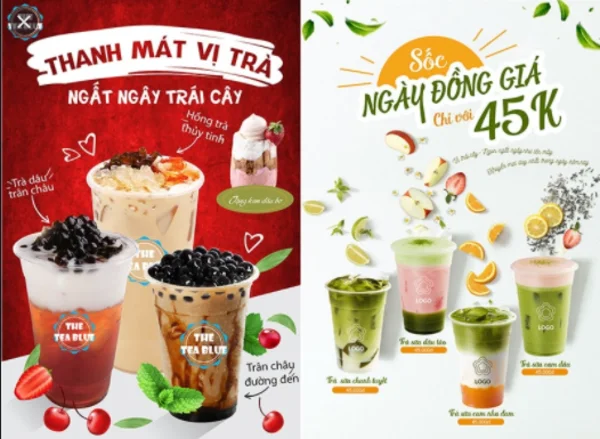 TOP 20+ banner quảng cáo trà sữa đẹp và hút mắt nhất hiện nay