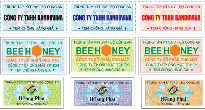 Download trọn bộ tem chống hàng giả vector mới nhất