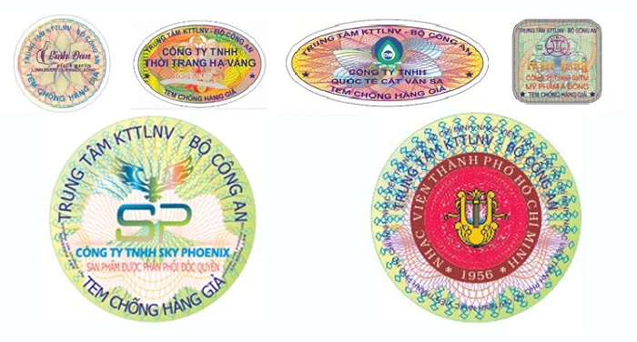Download trọn bộ tem chống hàng giả vector mới nhất