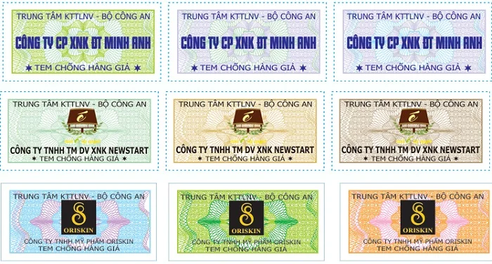 Download trọn bộ tem chống hàng giả vector mới nhất