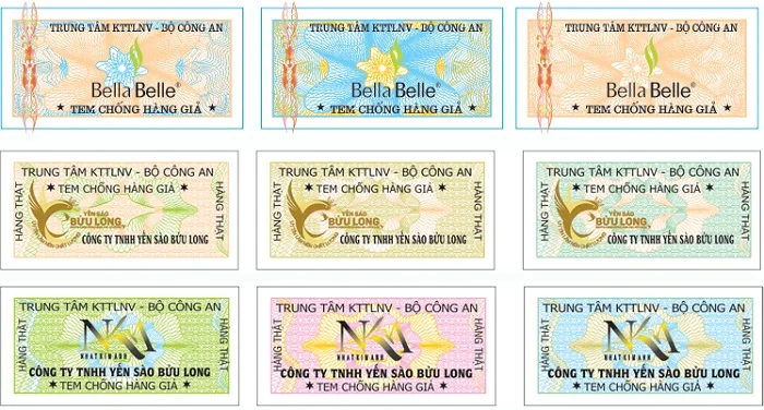 Download trọn bộ tem chống hàng giả vector mới nhất