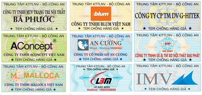 Download trọn bộ tem chống hàng giả vector mới nhất