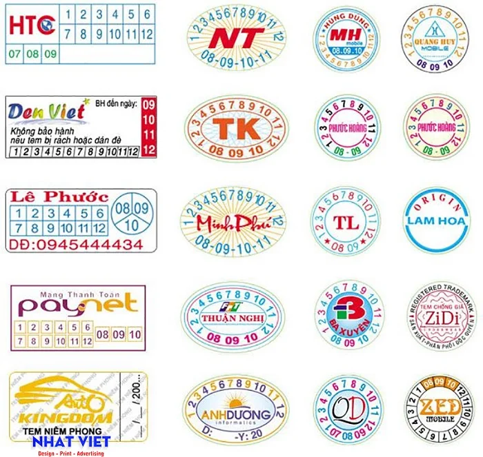 Download trọn bộ tem chống hàng giả vector mới nhất