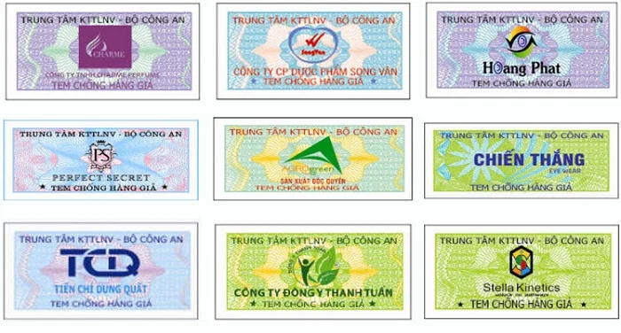 Download trọn bộ tem chống hàng giả vector mới nhất
