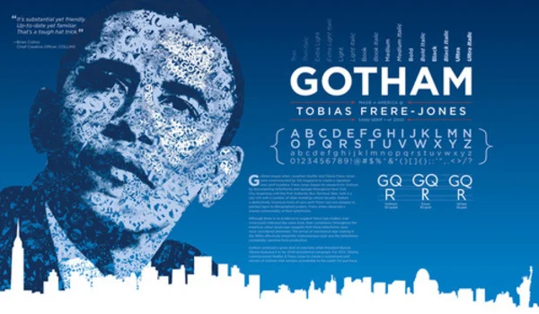 Download font Gotham miễn phí đẹp và mới nhất dành riêng cho dân thiết kế