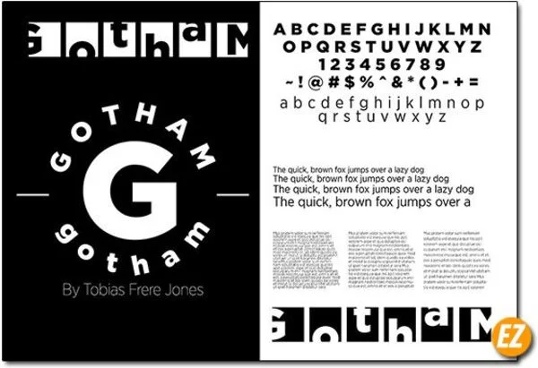 Download font Gotham miễn phí đẹp và mới nhất dành riêng cho dân thiết kế