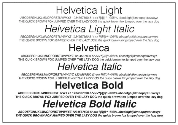 Download font Helvetica miễn phí đẹp và mới nhất cho thiết kế