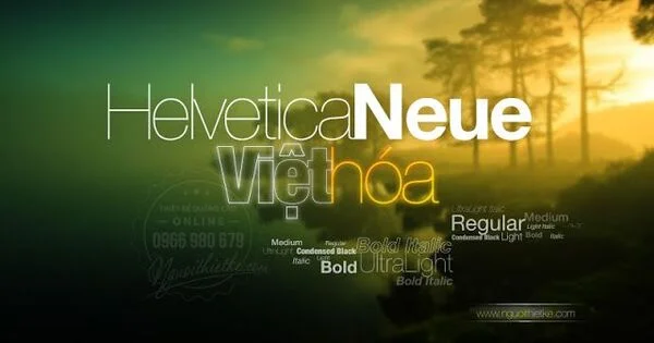 Download font Helvetica miễn phí đẹp và mới nhất cho thiết kế