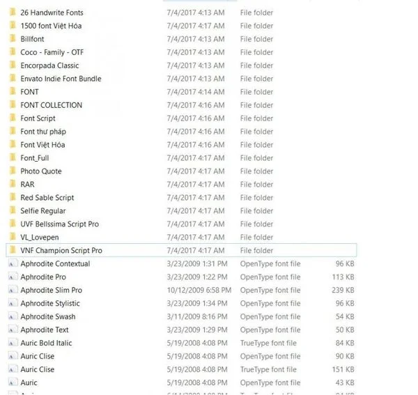Download miễn phí bộ hơn 2000 font Việt hóa đẹp tuyệt vời cho thiết kế
