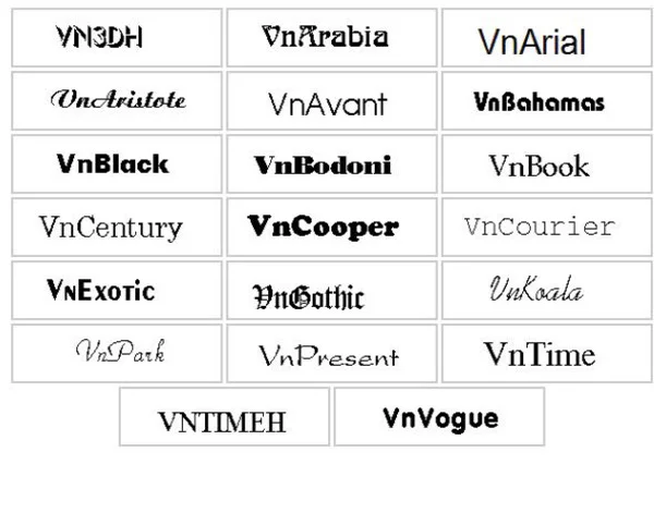 Download font VNI full đẹp và mới nhất năm 2021