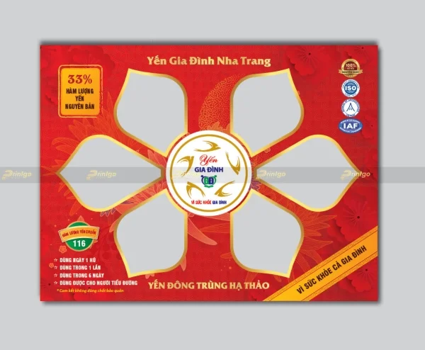 Printgo x Yến Gia Đình: Thiết kế và in ấn hộp đựng yến sào xứng tầm sản phẩm cao cấp