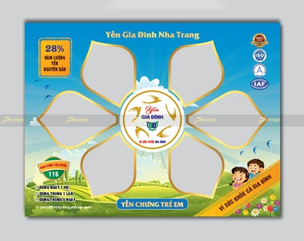 Printgo x Yến Gia Đình: Thiết kế và in ấn hộp đựng yến sào xứng tầm sản phẩm cao cấp