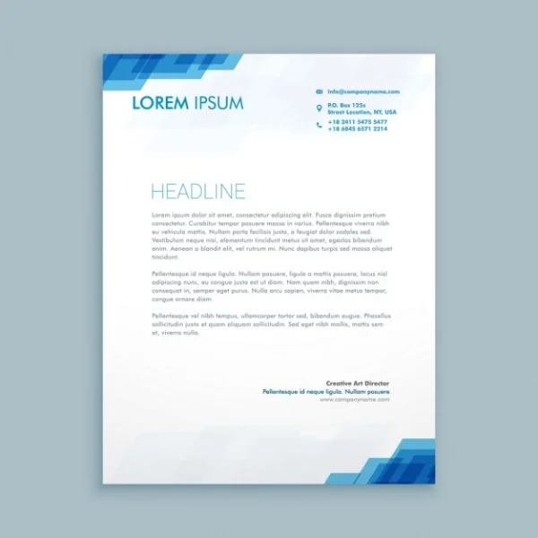 Tìm hiểu kích thước letterhead tiêu chuẩn hiện nay