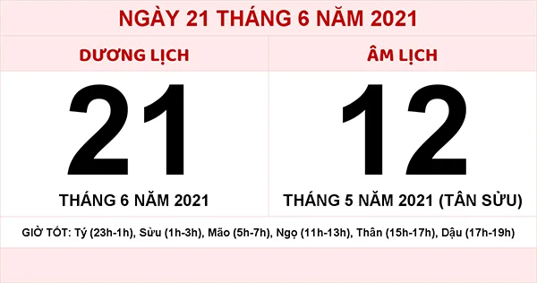 Ngày 21 tháng 6 là ngày gì? Những sự kiện trong ngày 21 tháng 6