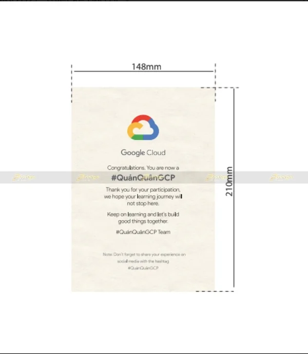 Pintgo x Google Cloud: Thiết kế và in ấn quà tặng đặc biệt cho dự án #QuánQuânGCP