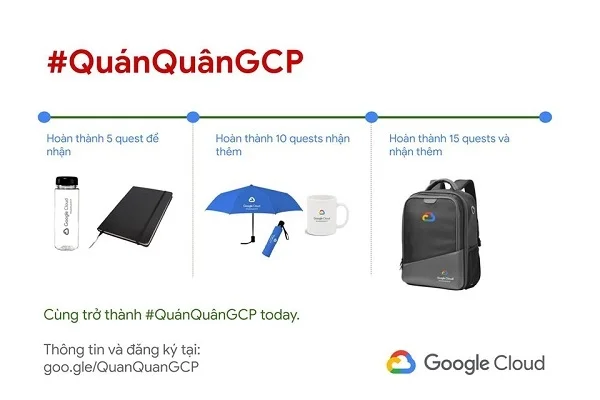 Pintgo x Google Cloud: Thiết kế và in ấn quà tặng đặc biệt cho dự án #QuánQuânGCP
