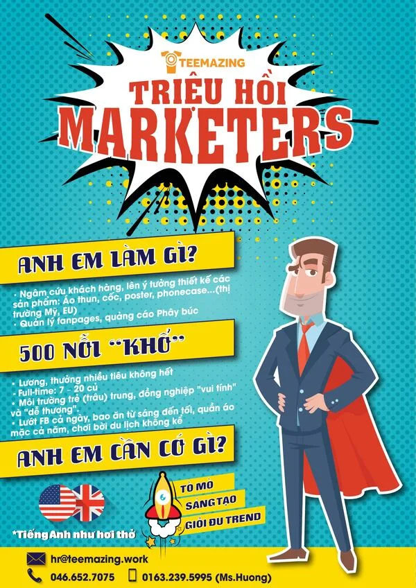Tổng hợp các mẫu poster tuyển dụng đẹp, đẳng cấp, chuyên nghiệp nhất hiện nay