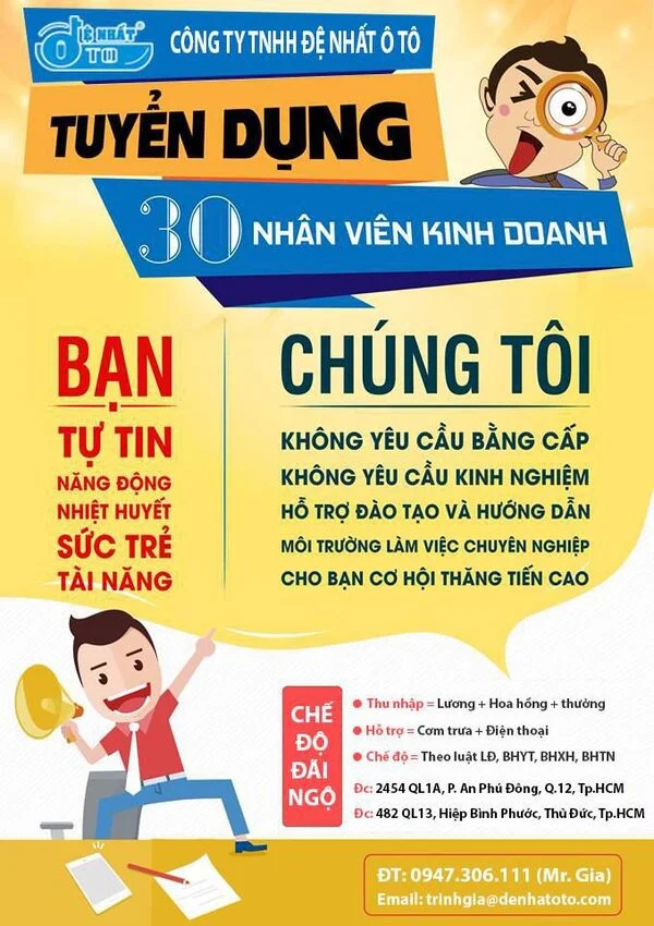 Tổng hợp các mẫu poster tuyển dụng đẹp, đẳng cấp, chuyên nghiệp nhất hiện nay