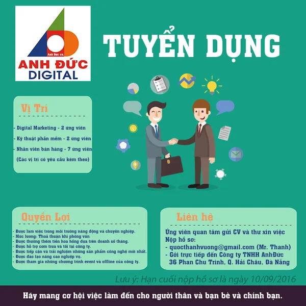 Tổng hợp các mẫu poster tuyển dụng đẹp, đẳng cấp, chuyên nghiệp nhất hiện nay