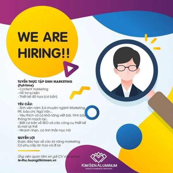 Tổng hợp các mẫu poster tuyển dụng đẹp, đẳng cấp, chuyên nghiệp nhất hiện nay