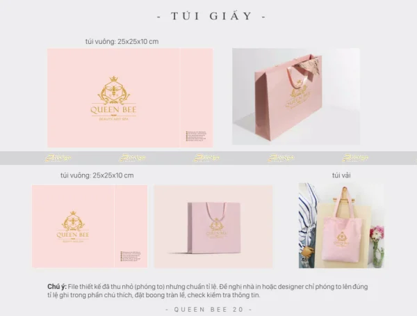 Printgo x Queen Bee: Thiết kế bộ nhận diện thương hiệu đột phá trong ngành thẩm mỹ, spa