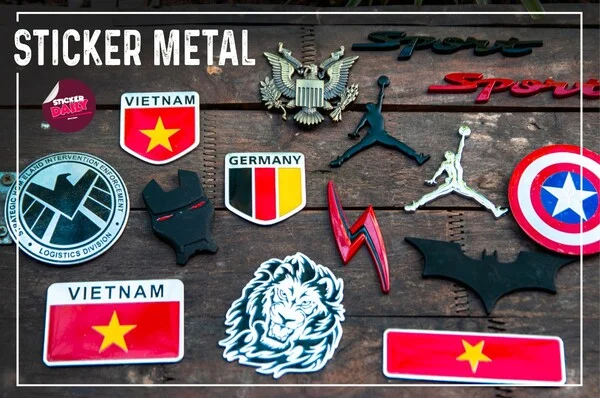 Sticker là gì? Ưu điểm và ứng dụng của sticker trong quảng cáo Sticker metal