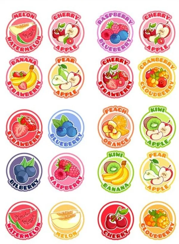 Sticker là gì? Ưu điểm và ứng dụng của sticker trong quảng cáo Sticker trái cây