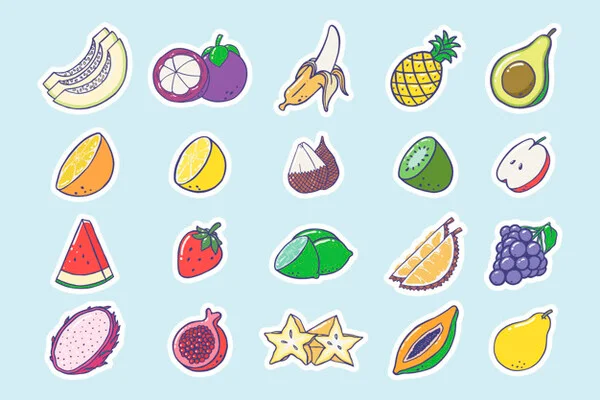 Sticker là gì? Ưu điểm và ứng dụng của sticker trong quảng cáo Sticker trái cây
