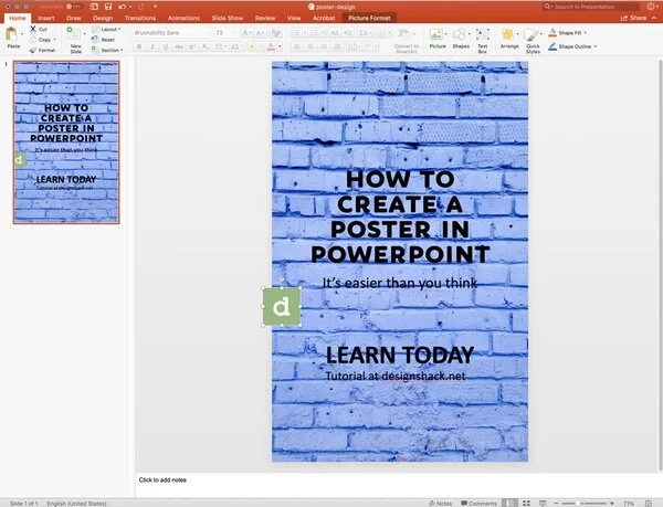 10 bước đơn giản để thiết kế poster bằng PowerPoint